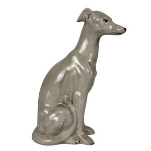 VTG Greyhound Dog Figurine Statue Decor Porcelain Animal Sculpture Home Decor